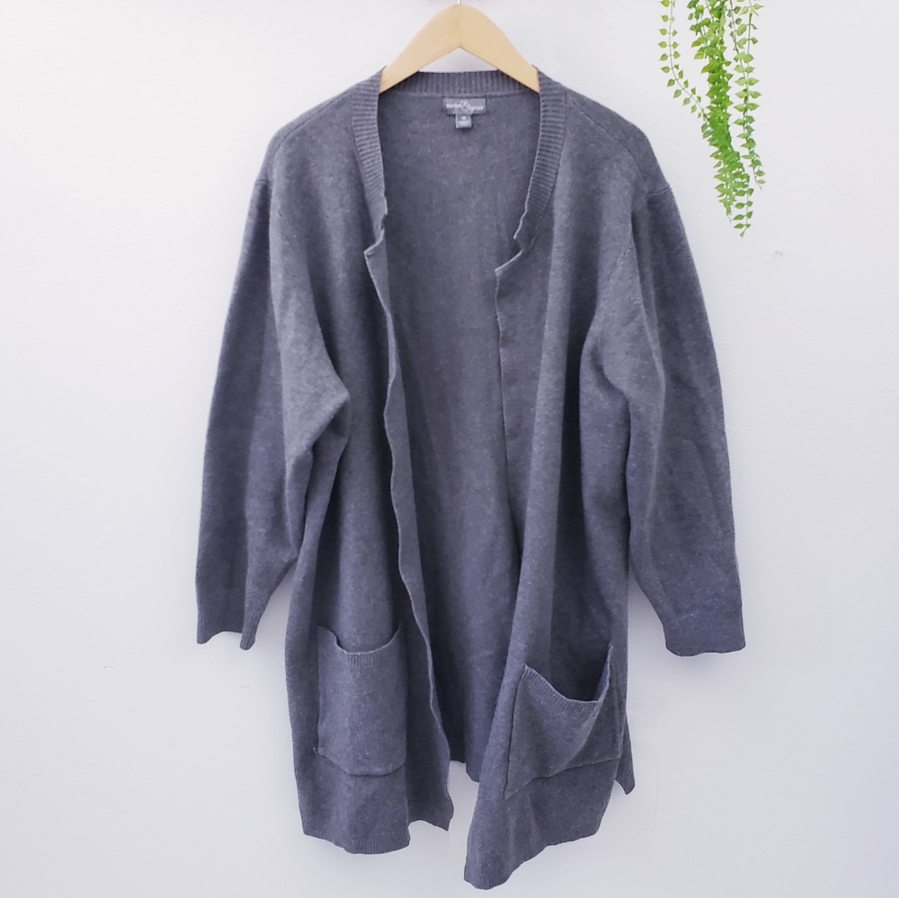 Anthropologie Market & Spruce Gray Cardigan